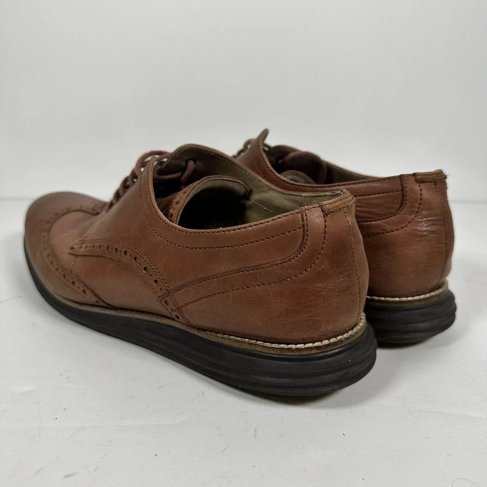 Cole Haan C26472 Original‎ Grand OS Wingtip Oxford Shoes Brown Mens Size 13 M